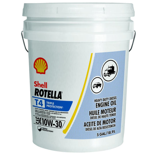 70013383 | Shell Rotella T4 10W-30, 5 Gallon Pail