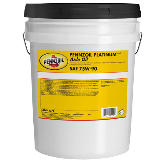 70013401 | Pennzoil Platinum Axle 75W-90 (light LS treat), 33lb Pail