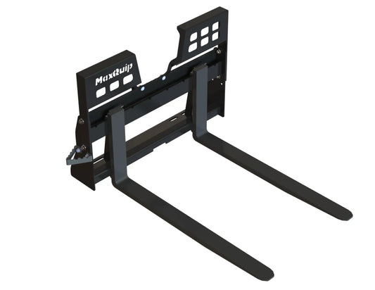 70014482 | Full Size Walk Thru Pallet Fork Frame with 42" Forks - Class II 4,000lb Forks