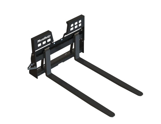 70014485 | Full Size Walk Thru Pallet Fork Frame with 54" Forks - Class II 5,500lb Forks