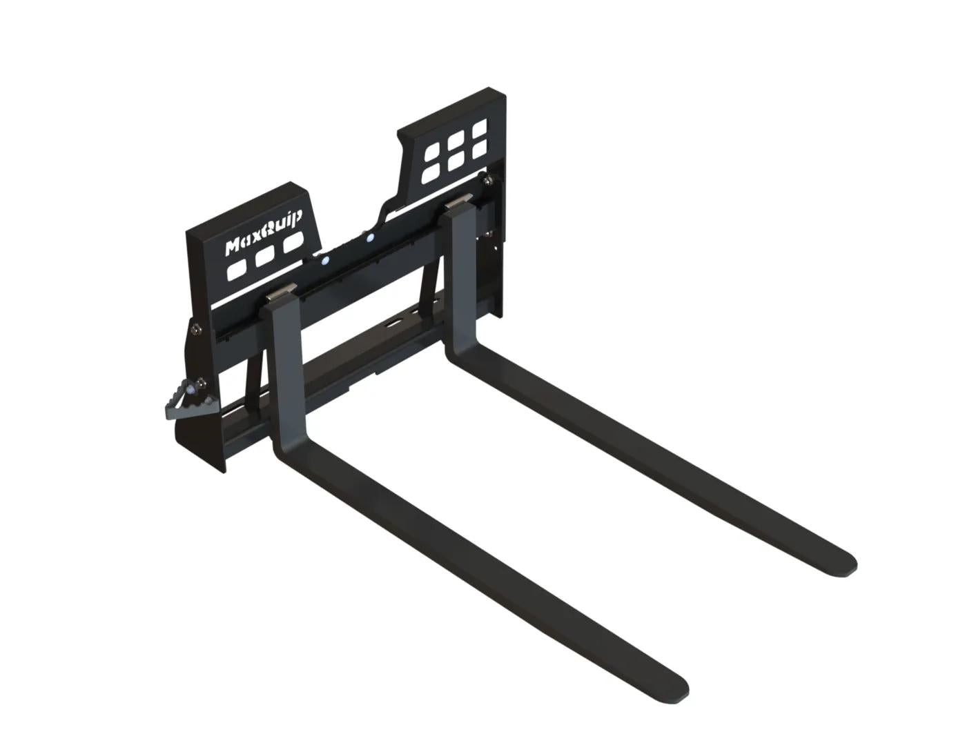 70014487 | Full Size Walk Thru Pallet Fork Frame with 72" Forks - Class II 5,500lb Forks