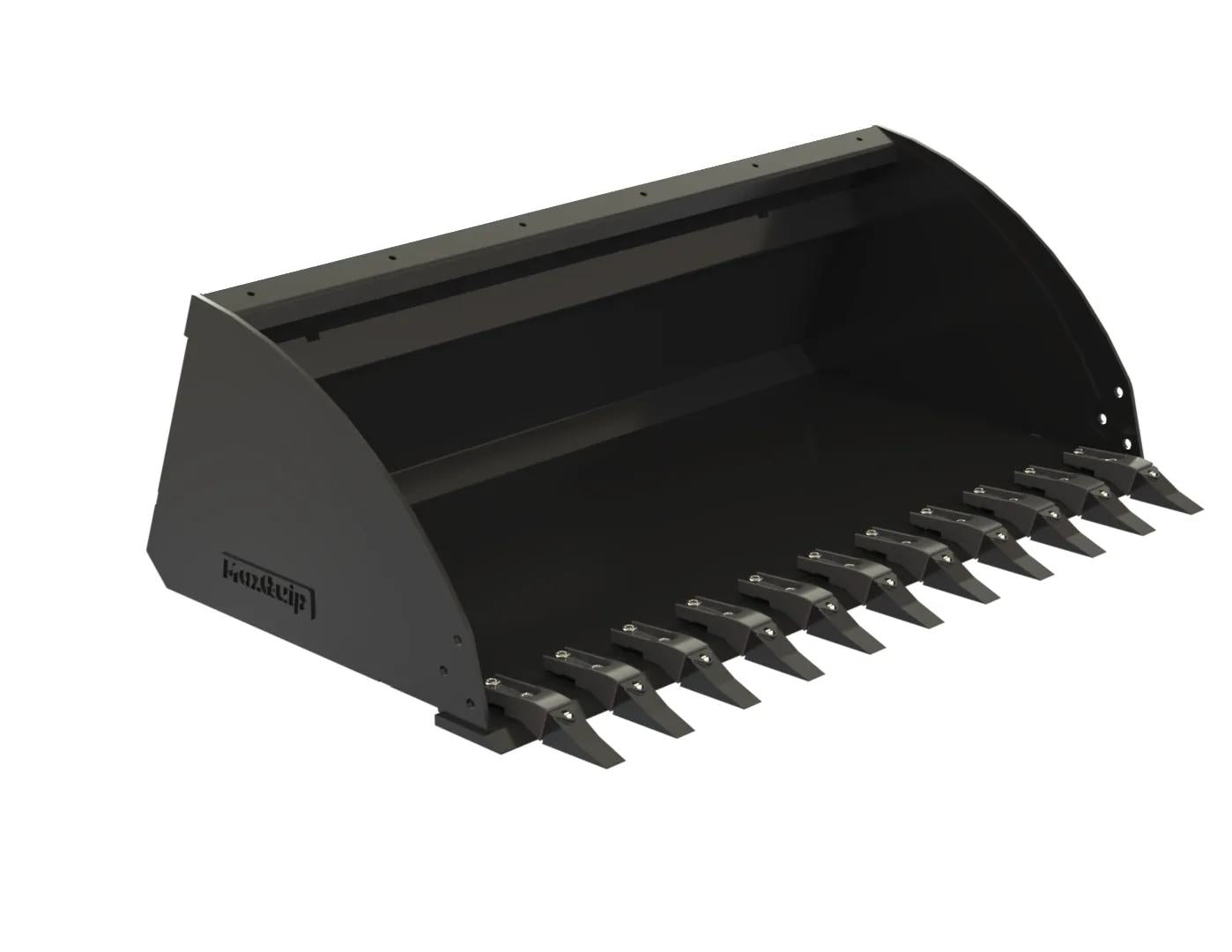 70014525 | 66" Low Profile Extended Lip Utility Bucket w/ Bolt on Teeth