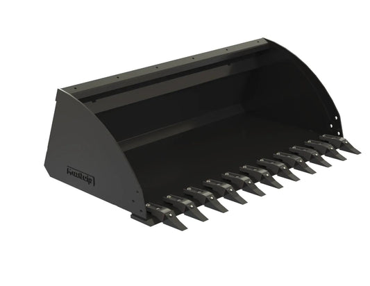 70014525 | 66" Low Profile Extended Lip Utility Bucket w/ Bolt on Teeth