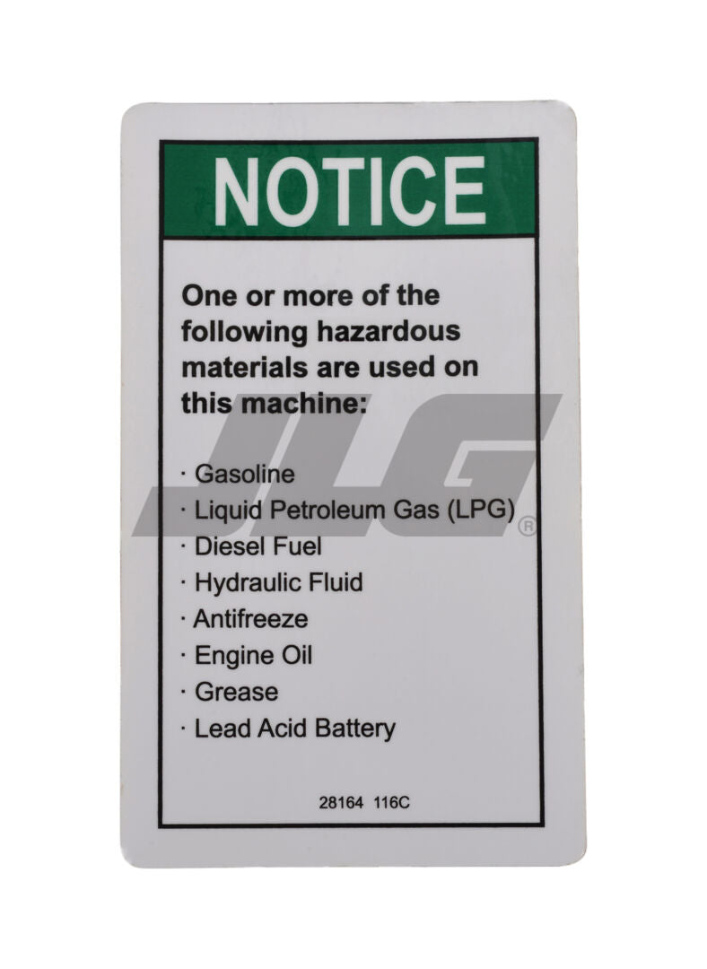 70040468 | NOTICE HAZARDOUS MAT'LS