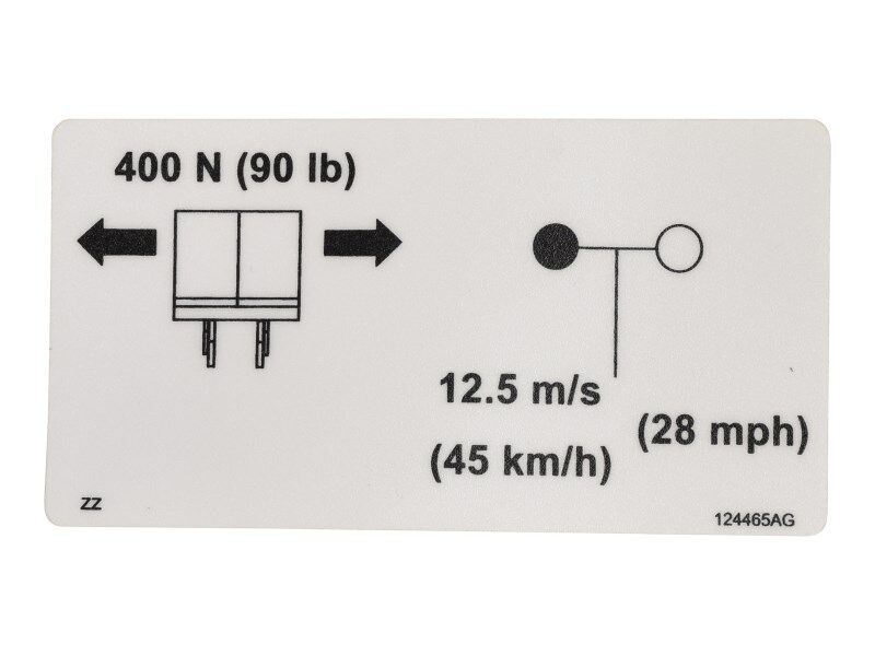70040630 | Outdoor Side Force Label decal for various Skyjack Machines