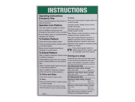 70040756 | INSTRUCT OP, GEN 5 GS30