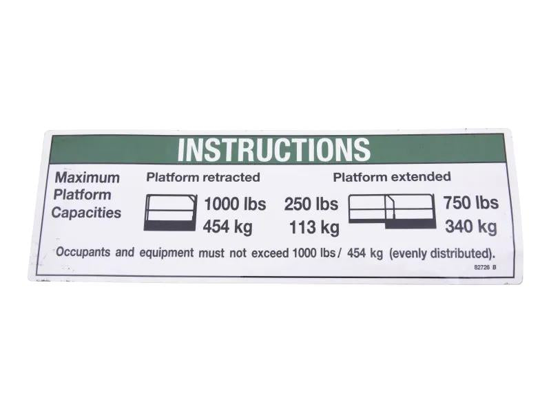 70040782 | INSTRUCT MAX CAP 1000LBS