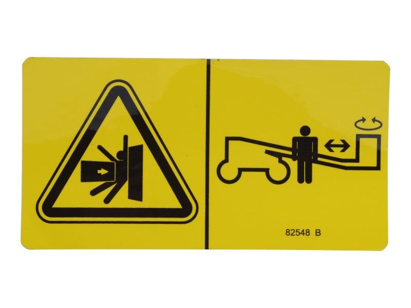 70041065 | DECAL,WARN,CRUSH HAZARD PLAT