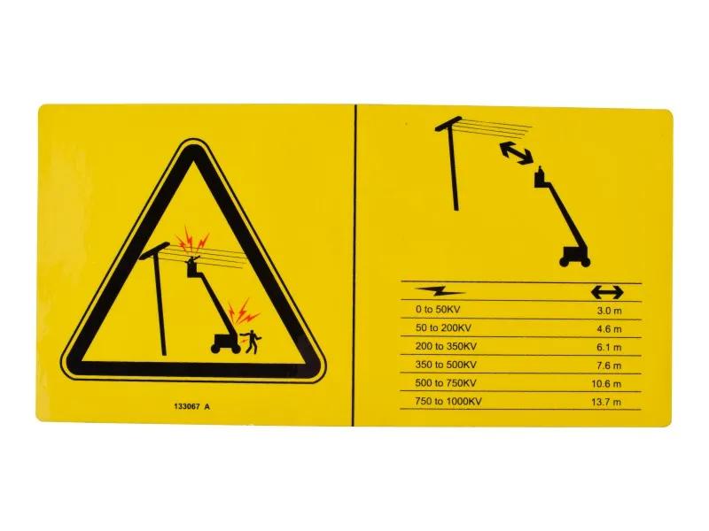 70041076 | DECAL,DANGER,ELEC HAZ STAY CLR
