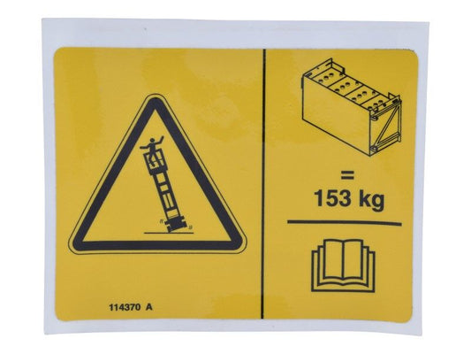 70043618 | DECAL,SYM-TIP-OVR, BATTERIES