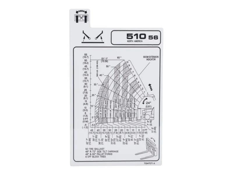 70047071 | DECAL,LOAD CHART