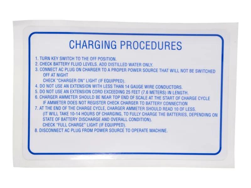 70048564 | DECAL,CHARGING INSTRUCTIONS