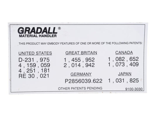 91003030 | DECAL - PATENT