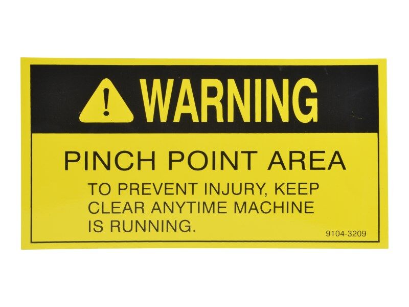 91043209 | DECAL - PINCH POINT WARN