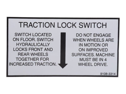 91083314 | DECAL - TRACTION