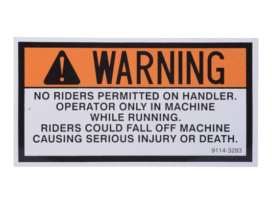 91143283 | DECAL - WARNING