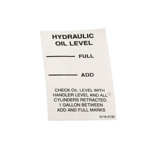 91163130 | DECAL - OIL LEVEL