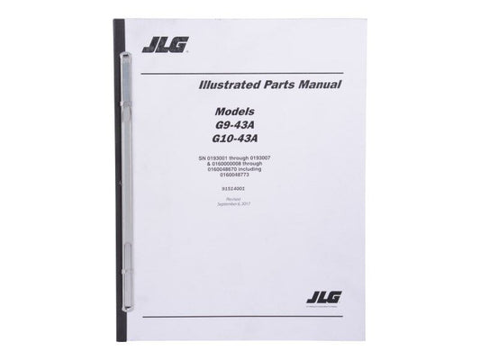 91514001 | MANUAL, PARTS G9-43A