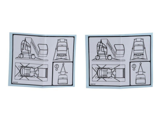 AU2101 | DECAL, TIE DOWN AND LIFTING