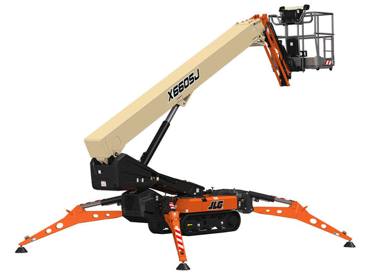 66 foot Atrium Crawler Boom Lift or Spider Lift, a tracked machine for safe indoor access.