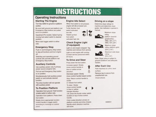 GN1000000 | GN-NOTICE,OPER INST IC