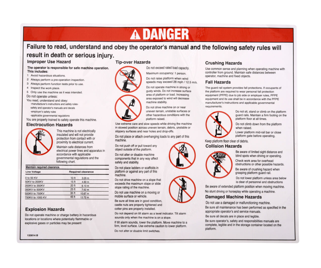 GN133014 | GN-DECAL,GEN SAFETY RUNABOUT