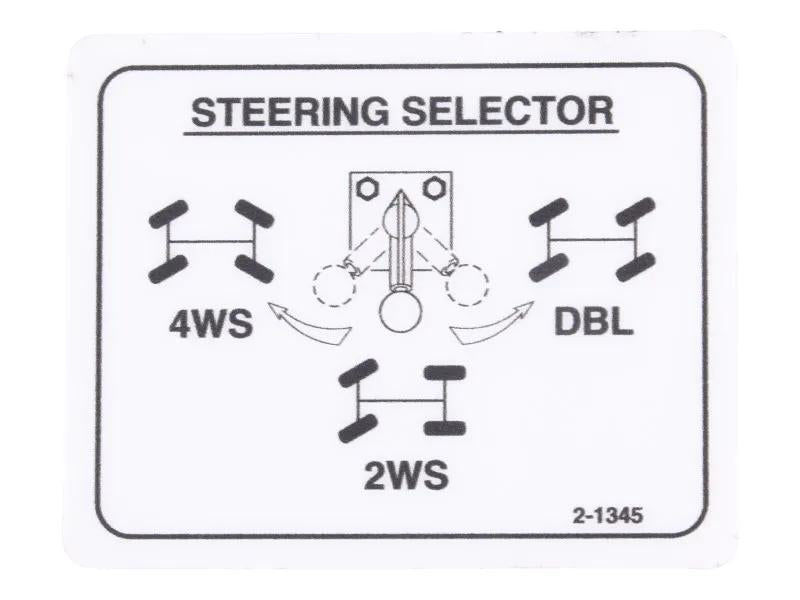 GN2-1345 | GN-DECAL, STEERING SELECTOR