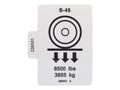 GN226501 | GN-DECAL,WHEEL LOAD S-45