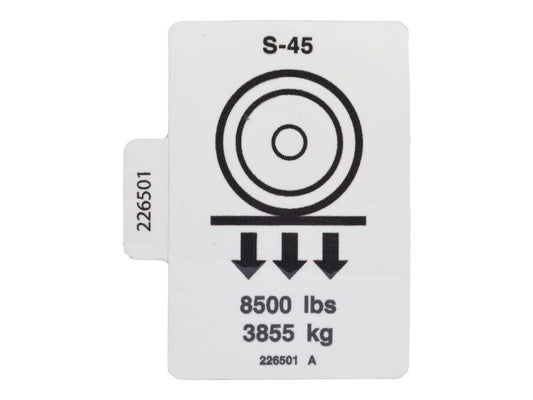 GN226501 | GN-DECAL,WHEEL LOAD S-45