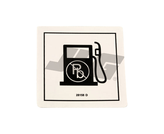 GN28158 | GN-DECAL,UNLEADED GAS ONLY
