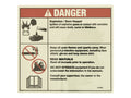 GN31788 | Battery Safety Label decal for various Genie® Machines
