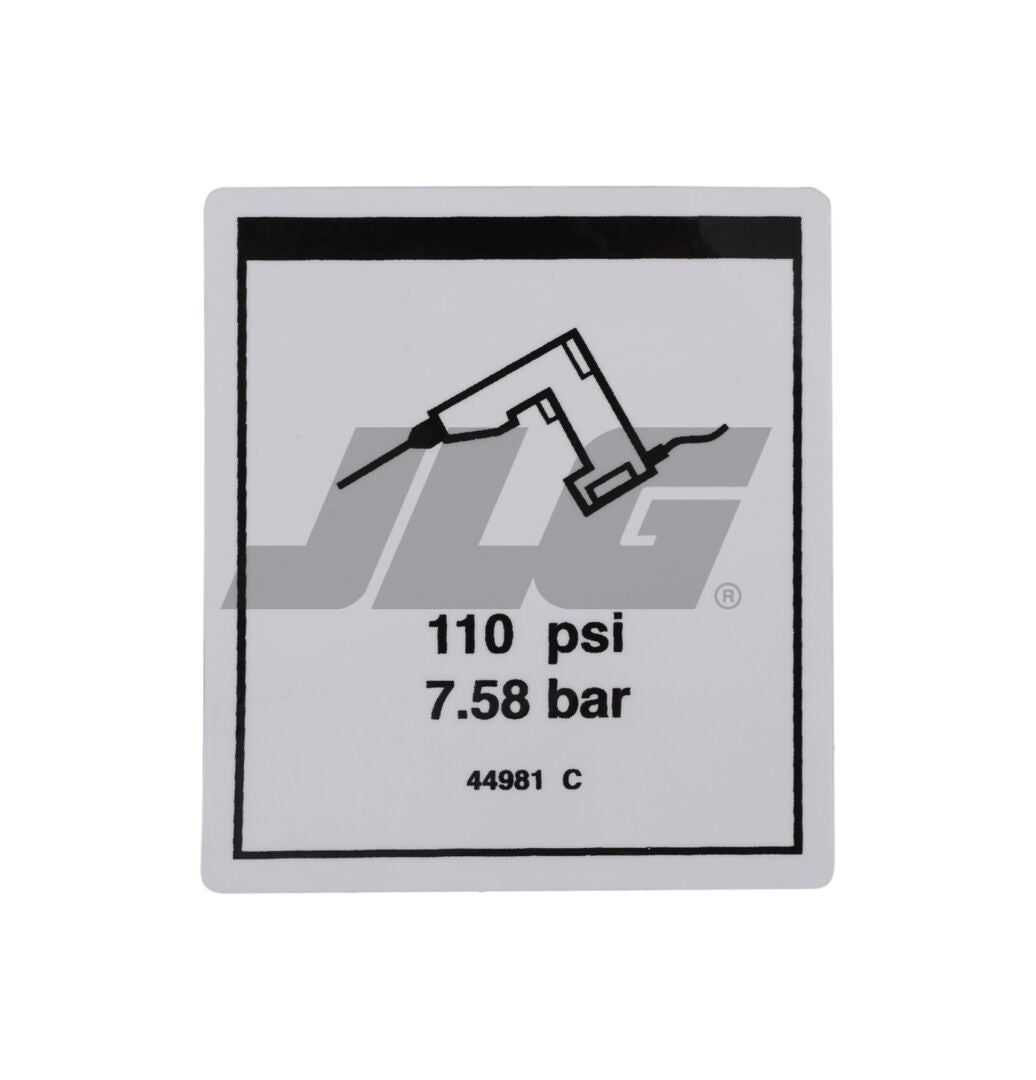 GN44981 | GN-LABEL,AIRLINE 110 PSI