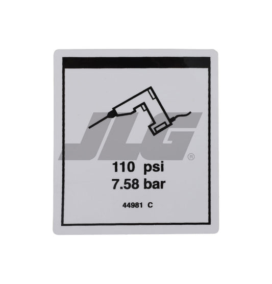 GN44981 | GN-LABEL,AIRLINE 110 PSI