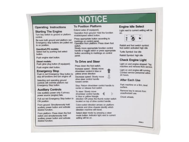 GN65269 | GN-DECAL, NOTICE