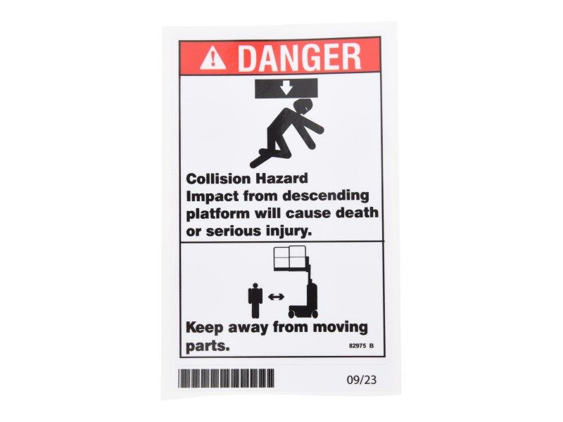 GN82975 | GN-DECAL,DANGER, COLLISION