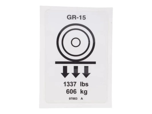 GN97883 | GN-LABEL WHEEL LOAD GR15