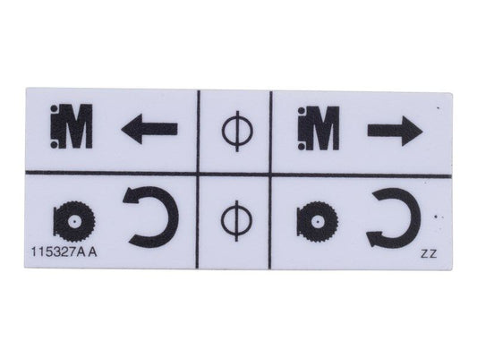 SJ115327 | SJ-LIFT/DRIVE LABEL