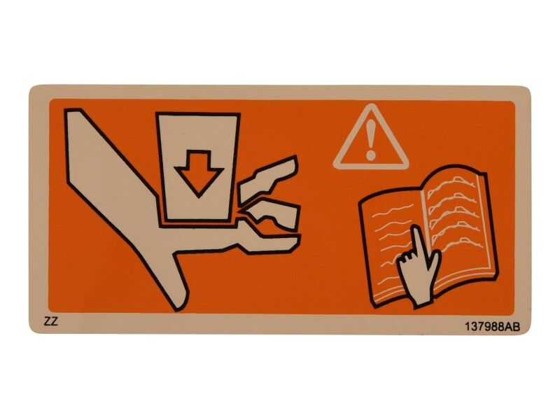 SJ137988 | Crush Hazard Label decal for various Skyjack Machines
