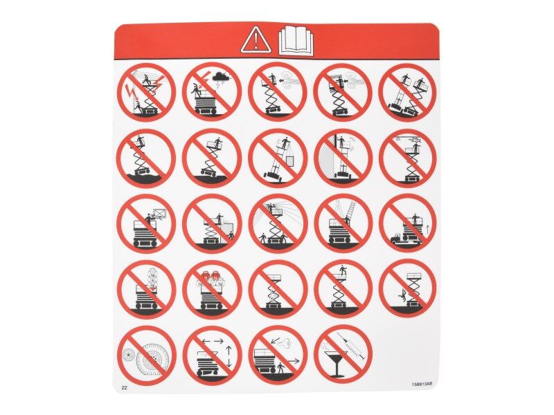 SJ158913 | LABEL VL WARING HAZARDS