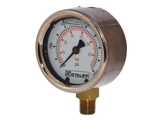 SJ703725 | SJ-GUAGE, 1/4 NPT 0-1000 PSI