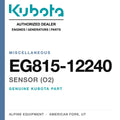 Genuine Kubota sensor (O2), part number EG815-12240 — Alpine Equipment