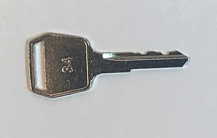 Toyota Forklift Ignition Key (Old Style) – Alpine Equipment Repair