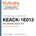 Genuine Kubota cylinder head kit, part number KEACK-1E013 — Alpine Equipment