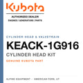 Genuine Kubota cylinder head kit, part number KEACK-1G916 — Alpine Equipment