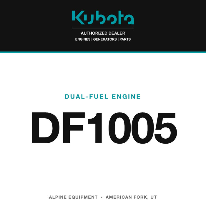Kubota DF1005 dual-fuel engine — Alpine Equipment Repair, authorized Kubota dealer