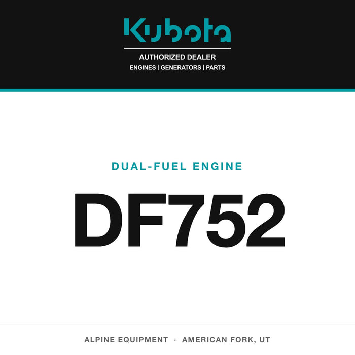 Kubota DF752 dual-fuel engine — Alpine Equipment Repair, authorized Kubota dealer