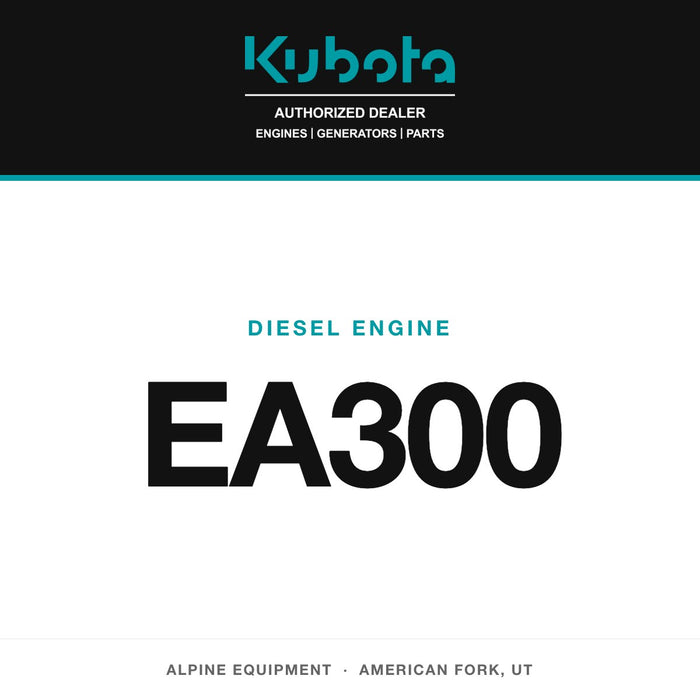 Kubota EA300 diesel engine — Alpine Equipment Repair, authorized Kubota dealer