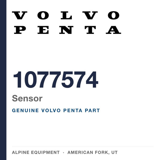 Volvo Penta 1077574 Sensor — genuine part from Alpine Equipment, American Fork UT