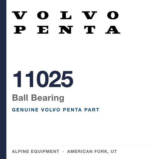 Volvo Penta 11025 Ball Bearing — genuine part from Alpine Equipment, American Fork UT