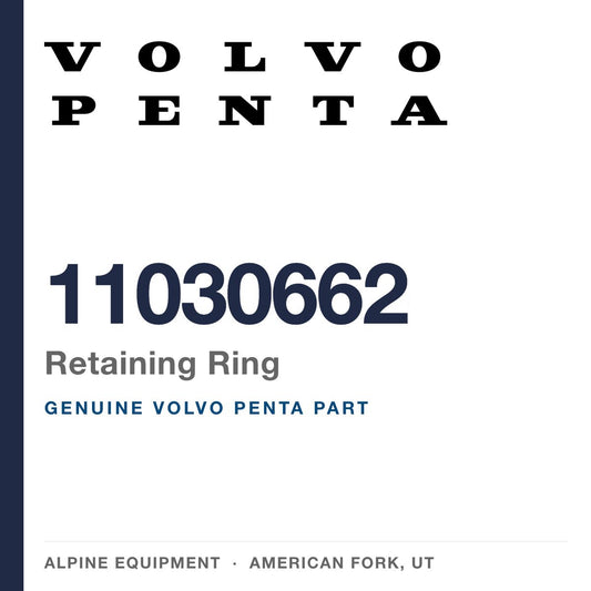 Volvo Penta 11030662 Retaining Ring — genuine part from Alpine Equipment, American Fork UT